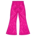 thumbnail image 6 of Zaldita Toddler Girls Hip Hop Jazz Streetwear Bell Bottom Pants Kids Sequined Performance Trousers Flare Pants Hot Pink 11-12, 6 of 7