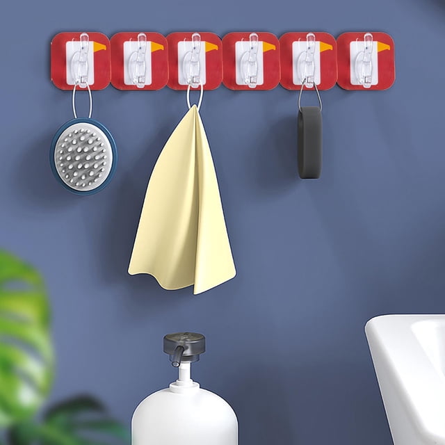 Cutable Hook Free Punching Strong Adhesive Bathroom Wall Hanging Wall Seamless Door Back Hook Kitchen Sticker