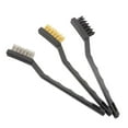 thumbnail image 1 of Almencla 3 Pieces Wire Brush Set Scratch Brushes for Deep Cleaning Paint Remover Dirt black, 1 of 8