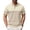 Beige (Caramel Stripes), variant on COOFANDY Men's Knitted Polo Shirts Short Sleeve Casual Golf Shirts Vintage Striped Shirts