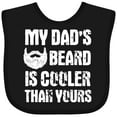 thumbnail image 3 of Inktastic My Dad's Beard is Cooler Than Yours in White Boys Baby Bib, 3 of 4
