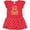 Red and Polka Dot, variant on Inktastic My First Thanksgiving with Football Turkey Girls Baby Dress