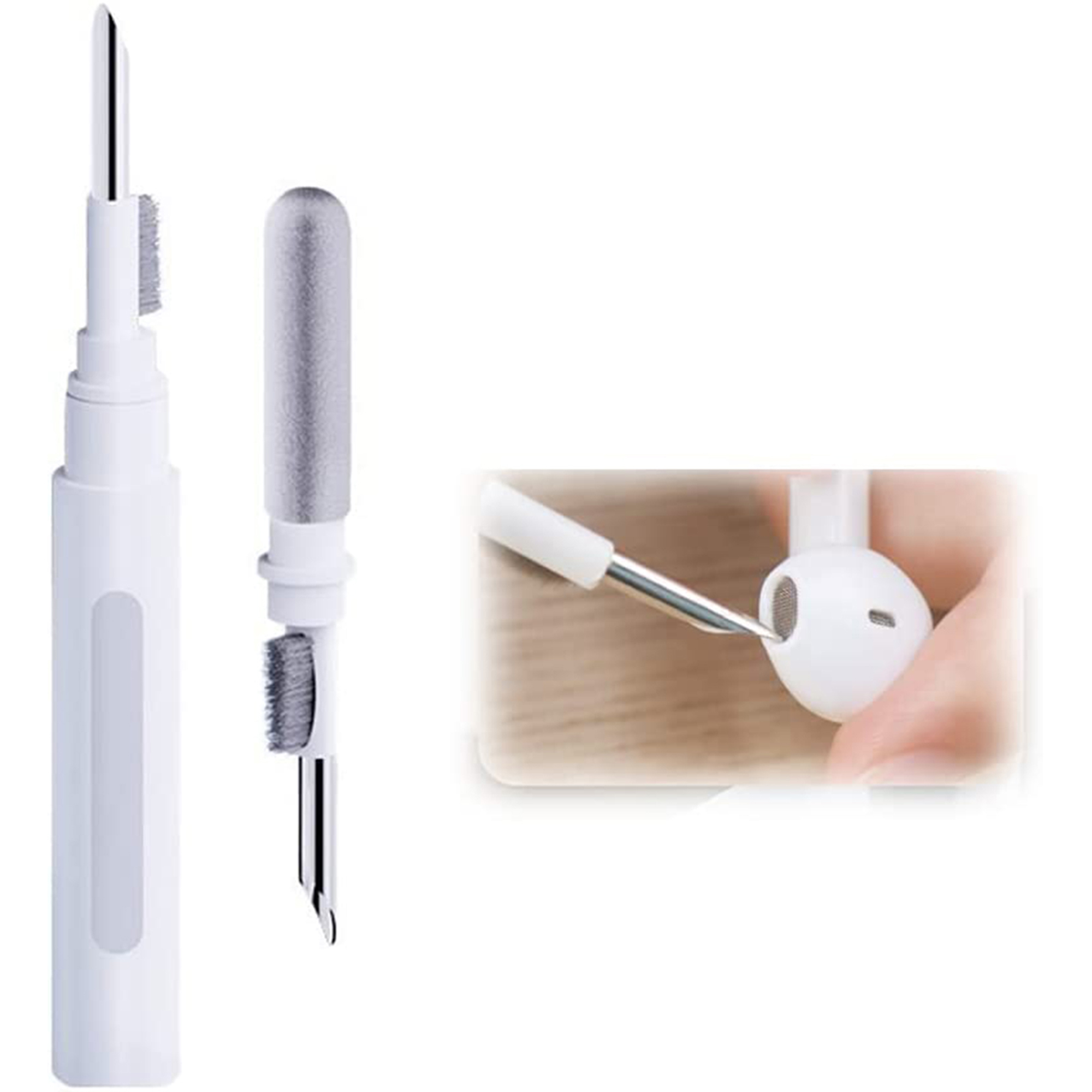 Cleaning Brush Kit Washing Anti-clogging All-round Cleaning for Bluetooth Earbuds Earbud Cleaning Putty for Bluetooth Earphones Bluetooth Earbuds Cleaning Pen with Soft Microfiber Brush Cleaning Brush Kit Washing Anti-clogging All-round Cleaning for Bluetooth Earbuds Earbud Cleaning Putty for Bluetooth Earphones Bluetooth Earbuds Cleaning Pen with Soft Microfiber Brush