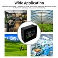 thumbnail image 7 of 9 In 1 BT Air Quality Monitor CO2 Meter Carbon Dioxide Detector Time/Date CO2 TVOC HCHO PM2.5 PM1.0 PM10 Temperature Humidity Detection Support APP Control With Alarm Function For, 7 of 7