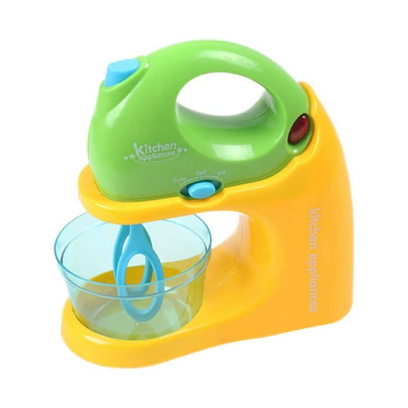 KAKOWELY 1PC Toy Mixer Children's Play House Mini Simulation Small Appliances Kitchen Mixer Toy Not Included Fruits Toy,7.28"X6.69"X2.76"