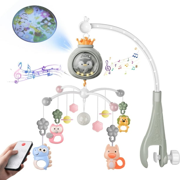 Cuna móvil con música y luces para la guardería del bebé