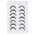 thumbnail image 2 of False Eyelashes Natural Short Lashes Wispy Clear Band Lashes Pack Soft Strips Light Volume Fake Eye Lashes 7 Pairs Multipack, 2 of 5