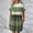 Green1, variant on Women's Contrast-Colored Striped Casual Loose Short-Sleeve Dress – Round Neck Above-Knee A-Line Dress with Pockets S-5XL