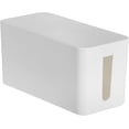 thumbnail image 1 of HUGFEGWE 12 Inch/10 Inch Cable Management Box Large Plastic Cord Organizer Box for Desk Portable Cable Box Organizer White Waterproof Extension Cord Box Hider White L CJB91-133765, 1 of 8