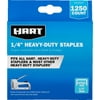 HART Heavy Duty 1/4 inches Staples (1,250 Count)