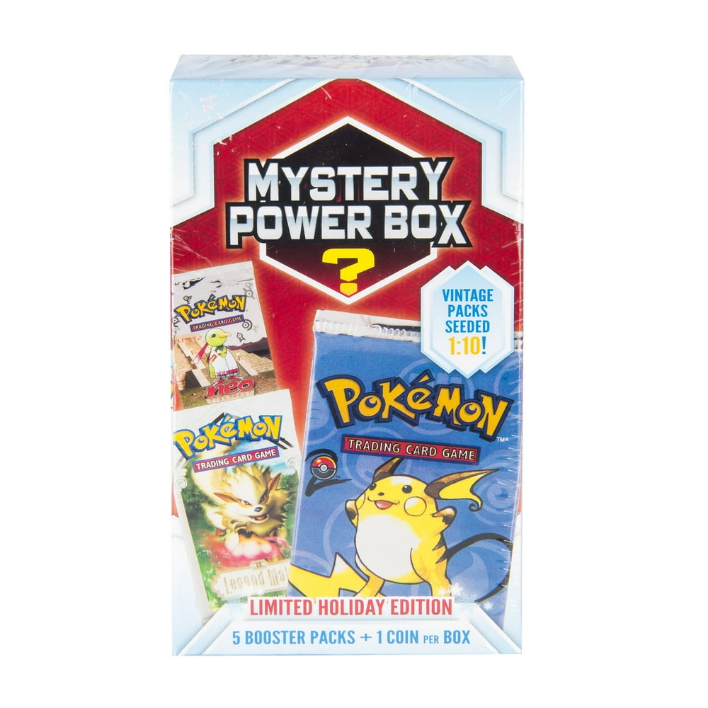 Pokemon Mystery Power Box Holiday Trading Cards Styles May Vary