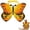 Yellow, variant on CHENjy Pet Butterfly Wings Costume Realistic Adjustable Lightweight Pet Cosplay Wing for Halloween Cat Accessories 7.87*7.87 in