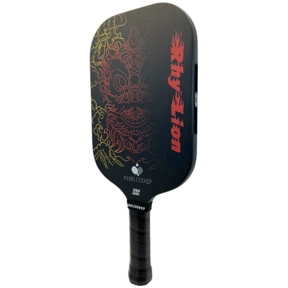 Paddlesshop Rhylion Adjustable Swingweight Pickleball Paddle T700 Raw Carbon Fiber Thermoformed Unibody 16mm Gen2.5 Honeycomb Racket