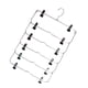 thumbnail image 4 of Perchas para Faldas de 6 Niveles, Perchas para Pantalones Que Ahorran Espacio Perchas Resistentes Multiusos Jeans Perchas para Faldas Flojas con Clips Negro SOLEDAD Organizador de pantalones de faldas, 4 of 7