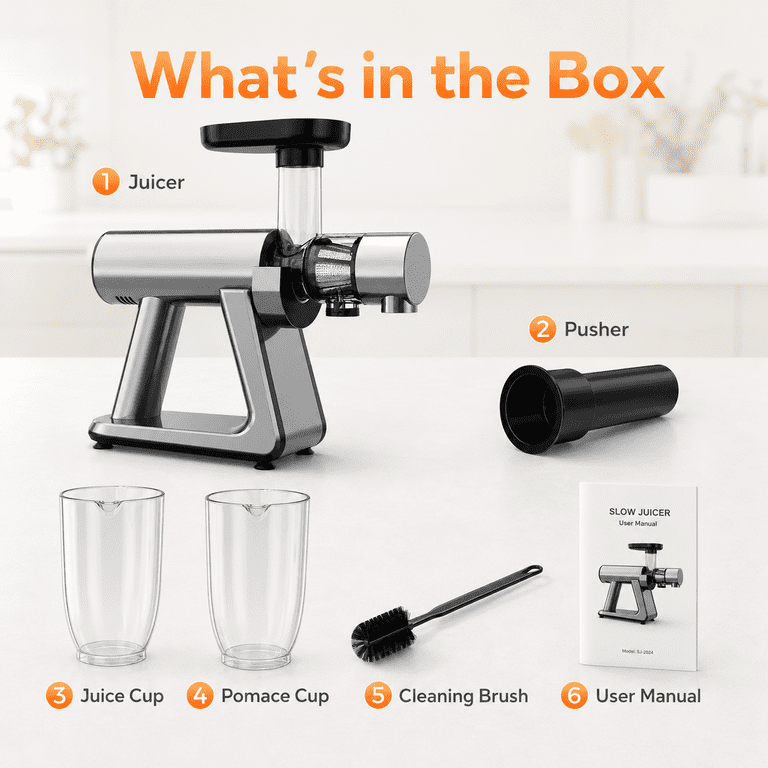 NICWIN Masticating Cold Press Juicer Machine photo 6