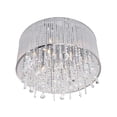 thumbnail image 4 of 6 Light Drum Shade Flush Mount with Chrome finish, 4 of 7