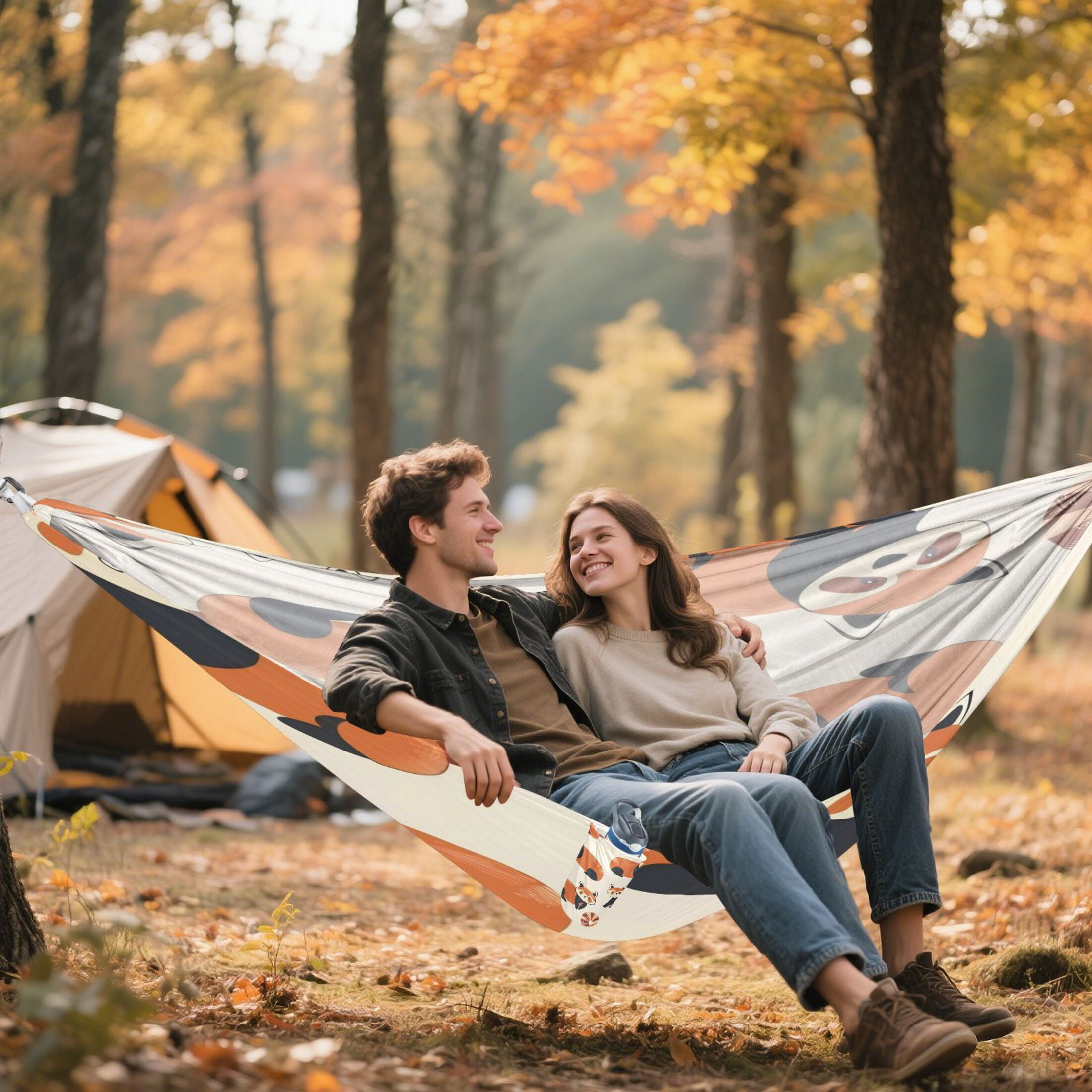 Hammock Camping Hammock Nylon Portable Hammock Travel Camping Hammock Orange Civet