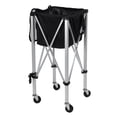 thumbnail image 4 of Fogcroll Tennis Ball Cart with Wheels,Sports Teaching Cart Tennis Ball Basket with Removable Bag 2 Side Pockets,Foldable Portable Lightweight Holds 160 Balls Tennis Ball Hopper, 4 of 13