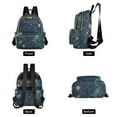 thumbnail image 4 of FORMRS Mini Backpack Purse for Women Quilted Travel Daypack Casual Shoulder Bag, Dark Star Map, 4 of 7