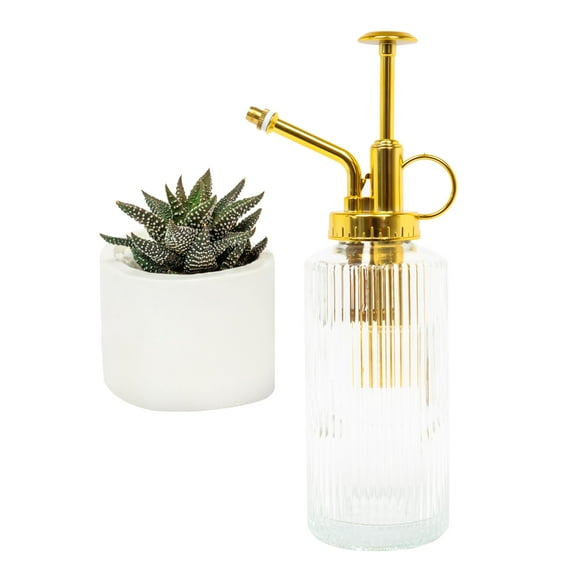 MEKKAPRO Glass Plant Mister for inside, Mister for Plants, Decorative Plant Mister Spray Bottle with Adjustable Nozzle (230ml/ 7.8oz)