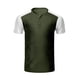thumbnail image 4 of Playera Elvqul de Hombre Liso Verde del Ejército Manga Corta Economicas Botones Cuello Redondo, 4 of 8