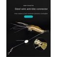 thumbnail image 4 of YQBUY 8pcs Soft Fishing Luminous Shrimp Lure with Hook Swivel Beads Artificial Silicone Glow Fishing Bait Rig Fishing Tackle for Freshwater Saltwater Bass, 4 of 7