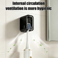 thumbnail image 4 of YiJuHui No Drill Toothbrush Holder Wall Mount, Adhesive Bathroom Organizer Storage Rack, Waterproof Dustproof Space-Saving for Bathroom Countertop Sink Vanity, 4 of 6