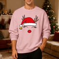 thumbnail image 2 of Men's Ugly Christmas Sweaters - Funny Christmas Sweaters for Men - Fun Holiday Pullovers,Pink,L, 2 of 6