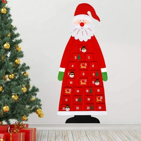 

Christmas Tree Calendar Delicate Fine Workmanship Festive Atmosphere Indoor Pendant Creative Xmas Calendar Pendant for C