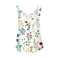 thumbnail image 6 of Ahdbta Flowy Tank Tops for Women Spaghetti Strap Eyelet Embroidery Floral Printed Loose Fit V Neck Sleeveless Casual Summer Tank Tops, 6 of 6