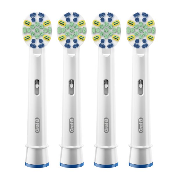 OralB FlossAction Electric Toothbrush Replacement Brush Heads, 4 ct