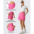 thumbnail image 5 of G4Free BareFeel High Stretch Golf Skirts for Women - 15" A Line Tennis Skort Casual Summer Inner Shorts with 3 Pockets, 5 of 7
