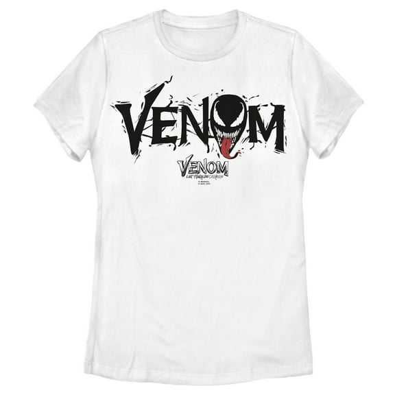 Women's Marvel Venom: Let There be Carnage Black Webs Logo Graphic Tee White X Large