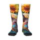 thumbnail image 1 of Balery Sunflower Turtle Calcetines novedosos Calcetines deportivos Calcetines hasta la rodilla Calcetines de algodón Calcetines originales y geniales, 1 of 6