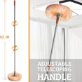 thumbnail image 3 of YOPTOP Dust Mop Microfiber Mops for Floor Cleaning  with Height Adjustable Handle and 3 Washable Mops Pad  Wet & Dry Floor Cleaning Mop for Hardwood  Tiles  Laminate - Dust Broom (grey), 3 of 6
