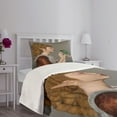 thumbnail image 3 of Ambesonne Fantasy Quilted Bedspread Set 2 Pcs, Cartoon Kissing Frog, Twin Size, Multicolor, 3 of 5