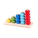 thumbnail image 1 of Juguetes apilables de madera para clasificar colores, juguetes sensoriales, anillos de arcoíris, material didáctico, preescolar, educativo, regalo, 1 of 9