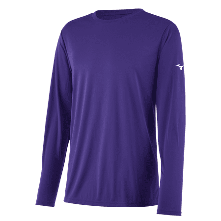 UPC: 0889961546280 | Mizuno Youth Mizuno Nxt Long Sleeve Tee Size Medium Purple (6060)