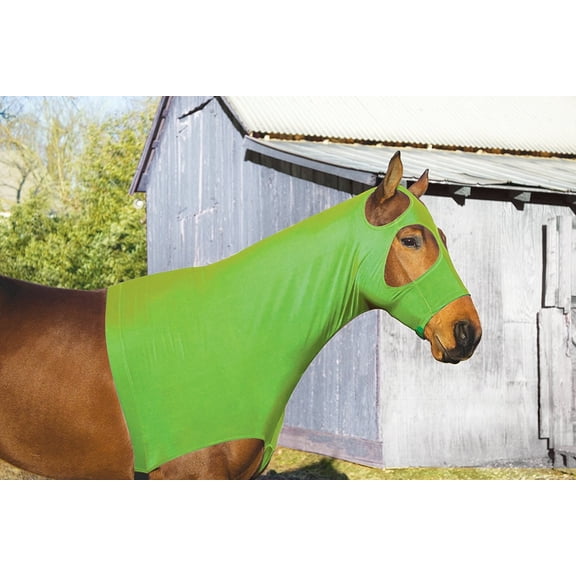 Perri's 3-Season Lycra Mane Hood (Lime Green, M)