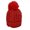 Red, variant on Knit Scarf Hat Sets Women's Wild Warm Sets Crochet Knit Hat Set Ladies Winter Faux Fur Pom Hat Ski Cap Wool Scarf Sets