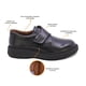 thumbnail image 2 of Zapato escolar Audaz para niño de piel en negro Igor con tira guresa de contacto, 2 of 5