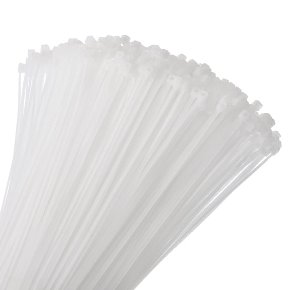 2000pcs 3" 18 Lbs Cable Zip Ties Self-Locking Small Nylon Cable Tie Wraps 1/8" for Cord Management, White
