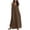 *Coffee, variant on ClodeEU Women's Linen Blend Spaghetti Strap Sleeveless V Neck Button Down Maxi Dress,Casual Loose Dress with Pockets Army Green,Women's Plus L