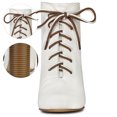 thumbnail image 3 of BLISSFUL STEP Women's Round Toe Chunky Heels Ankle Boots, 3 of 7
