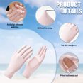 thumbnail image 2 of Guantes de protección solar de seda helada de verano con palma ahuecada UPF50 +, guantes transpirables con pantalla táctil para fugas de dedos para conducir, 2 of 5