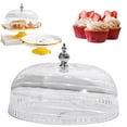 thumbnail image 2 of Food Storage Container Transparent Cake Dome Cover Cover Robust Round Cake Stand Topper Cake Topper Cake Stand Plastic Stand Kitchen Storage Box,Airtight Container,Plastic Food Container,Glass S, 2 of 8