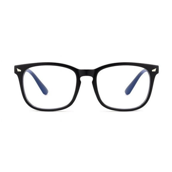 Square Blue Light Blocking Glasses with 90% Light Transmittance, Anti-Blue Light Lenses, and Durable PC Frame
