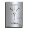 thumbnail image 1 of Luxe Metal Art 'Barware Blueprint VI' by Ethan Harper, Metal Wall Art, 16"x24", 1 of 7