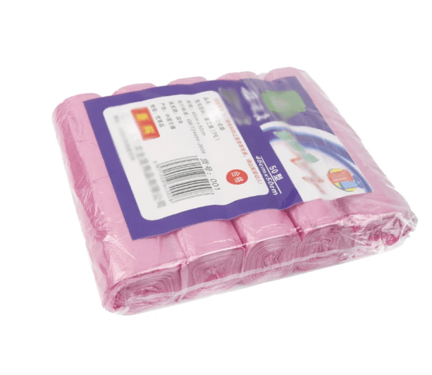 5 Rolls Strong Trash Bags Colorful Clear Garbage Bags Bathroom Trash Can Bin Liners Small Plastic Bags For Home Office Kitchen Multicolor