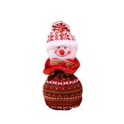 Christmas Portable Cartoon Deer Candy Bag Pattern Apple pouch Snowman